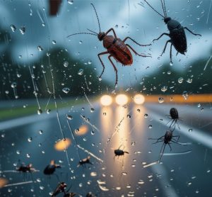 why bugs come out after rain in Tucson
